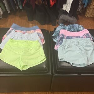 Athleta Kids Shorts - Neon Green, Light Blue, Pink, Tie-Dye